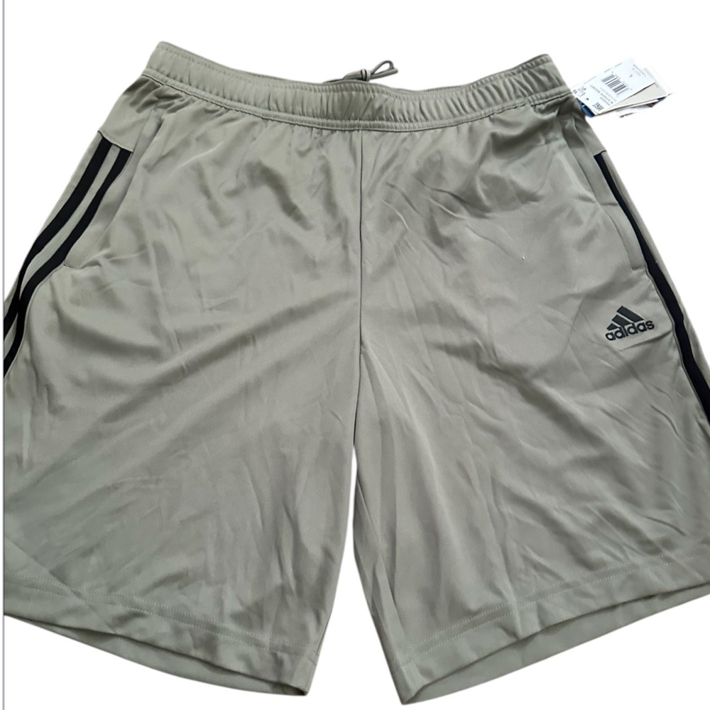 Adidas Men's Beige Athletic Shorts